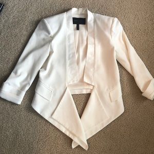 BCBG Maxazria Tuxedo Blazer White
